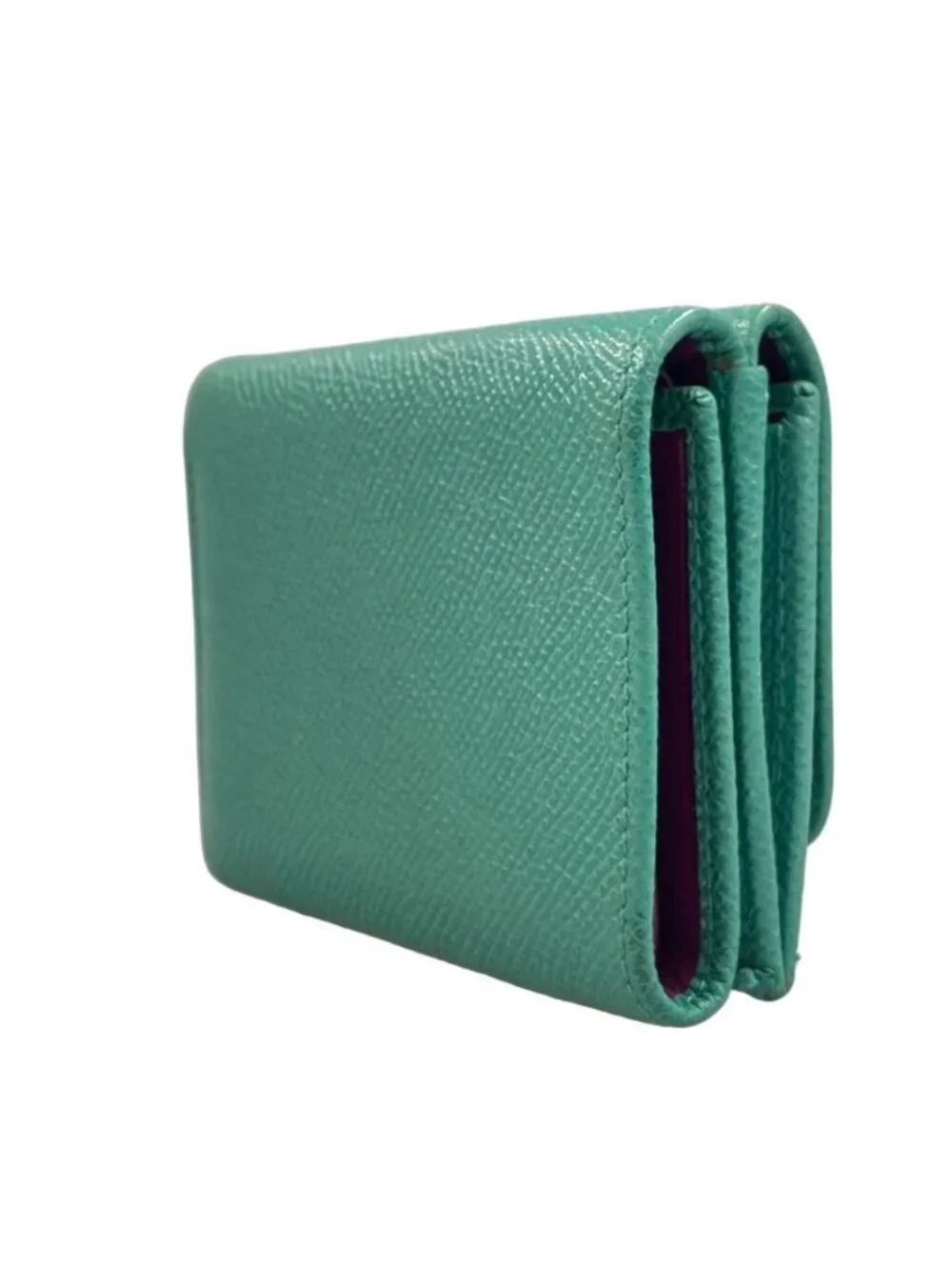 Bvlgari Trifold Wallet Green